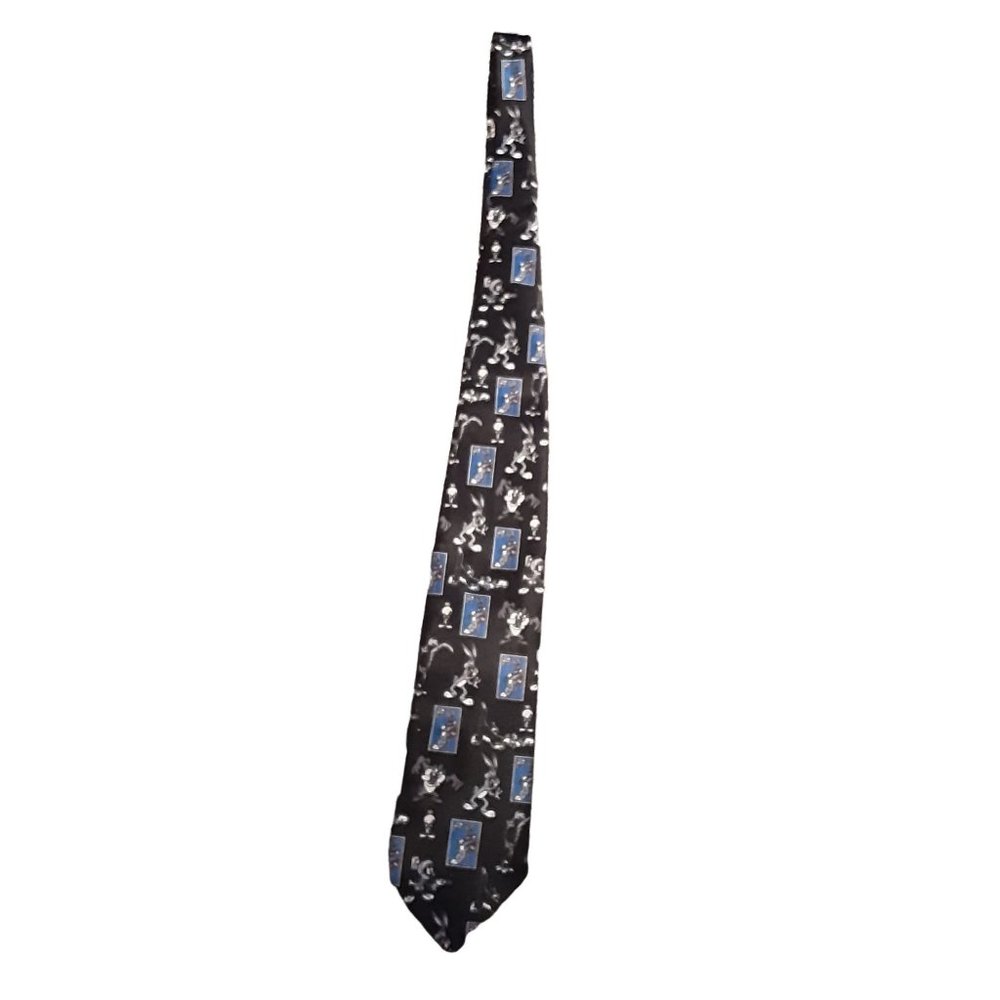 Vintage Looney Tunes Stamp Collection Tie Bugs Bunny Tasmanian Sylvester - Picture 6 of 6